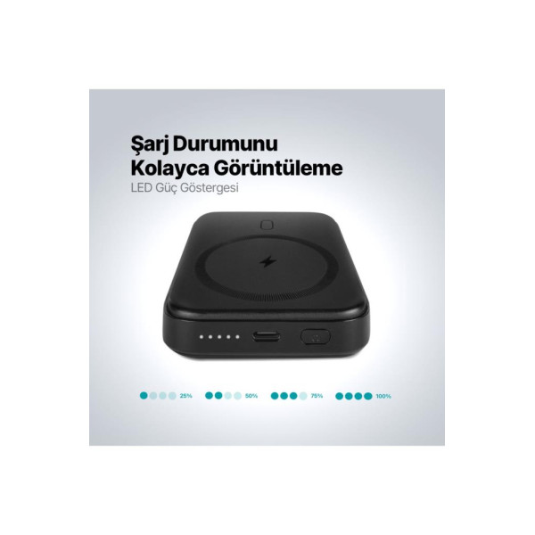 Ttec ReCharger Pro M 2BB219 5000 mAh Standlı Hızlı Şarj MagSafe Powerbank Teşhir