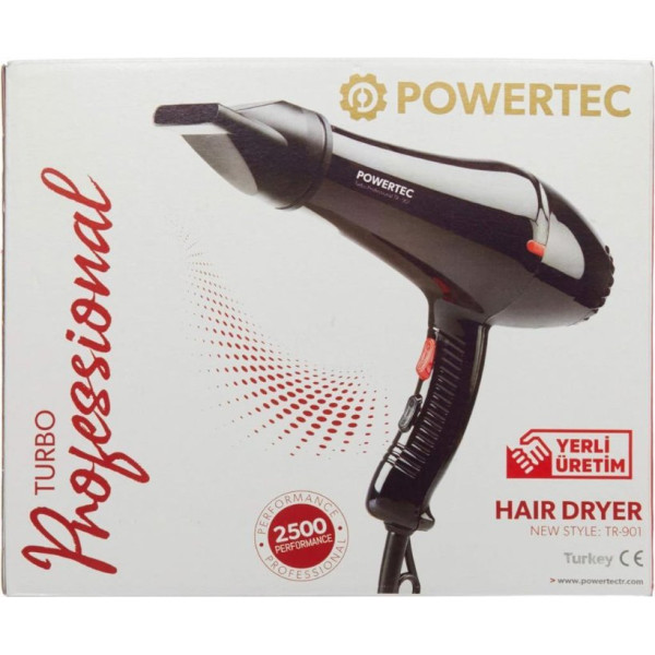 Powertec TR-901 Turbo Profesyonel 2500 W Saç Kurutma Makinesi Teşhir