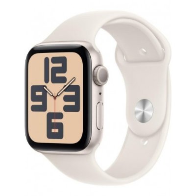 Apple Watch SE 2 2023 GPS 44mm Yıldız Işığı Alüminyum Kasa ve Spor Kordon Akıllı Saat(İthalatçı Garantili)