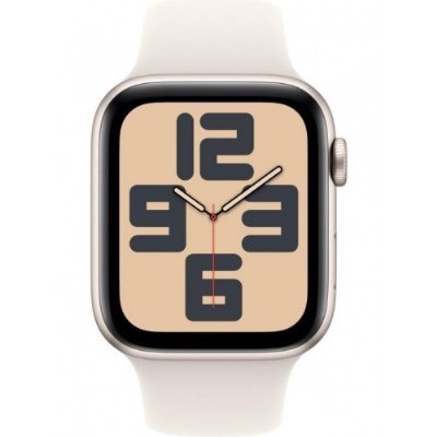 Apple Watch SE 2 2023 GPS 44mm Yıldız Işığı Alüminyum Kasa ve Spor Kordon Akıllı Saat(İthalatçı Garantili)