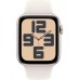 Apple Watch SE 2 2023 GPS 44mm Yıldız Işığı Alüminyum Kasa ve Spor Kordon Akıllı Saat(İthalatçı Garantili)