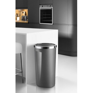 Primanova Paslanmaz Çelik Softclose Pedallı Banyo Mutfak Ofis Çöp Kovası Inox 12 Lt D-15321