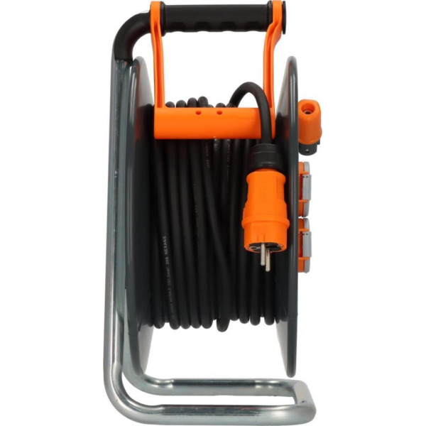 Brennenstuhl ProfessionalLINE SteelCore Serisi 5 Yıl Garantili IP44 Lisanslı Çelik Tambur Makaralı Kablo H07RN-F 3G2.5, 33 Metre Outlet