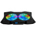 Rampage AD-RC9 TORNADO Siyah 115 -115 -15mm (2 adet)Fanlı 10''-18'' RGB Işıklı Notebook Soğutucu