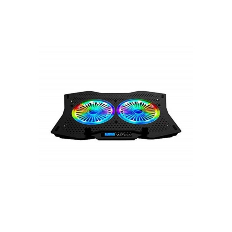Rampage Ad-rc9 Tornado Siyah 115 -115 -15mm (2 Adet) Fanlı 10-18 Rgb Işıklı Notebook Soğutucu Stand Outlet
