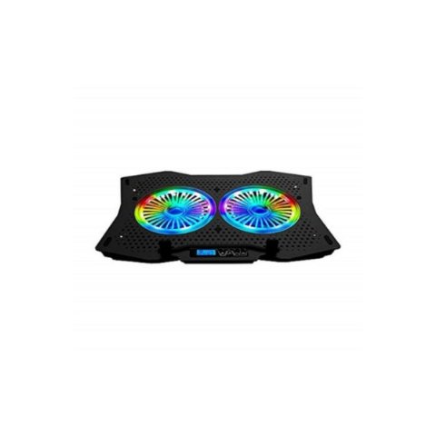 Rampage Ad-rc9 Tornado Siyah 115 -115 -15mm (2 Adet) Fanlı 10-18 Rgb Işıklı Notebook Soğutucu Stand Outlet