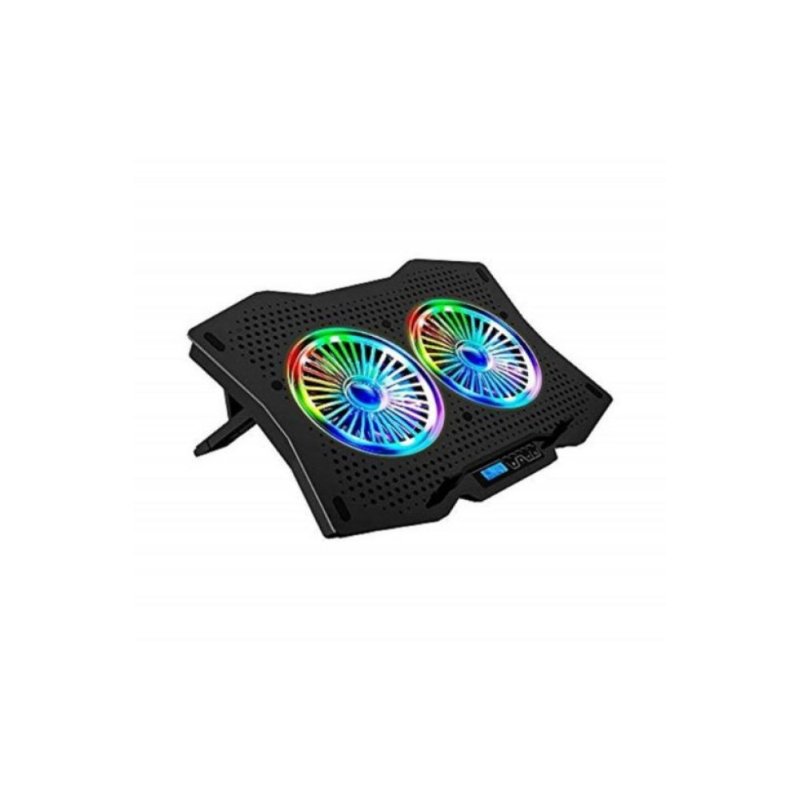 Rampage Ad-rc9 Tornado Siyah 115 -115 -15mm (2 Adet) Fanlı 10-18 Rgb Işıklı Notebook Soğutucu Stand Outlet