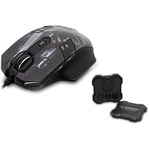 Rampage GX-CORE8 RGB Makrolu Ergonomik Optik Kablolu Oyuncu Mouse - Outlet