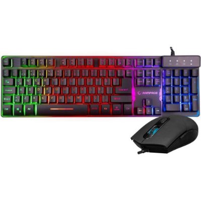Rampage KM-RX9 Cypher Kablolu Hırvatça Oyuncu Klavye Mouse Seti - Teşhir
