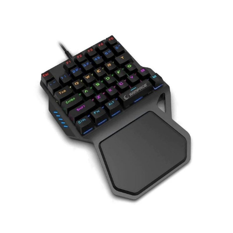 Rampage Palm KB-R77 Blue Switch Kablolu Mekanik Oyuncu Klavyesi