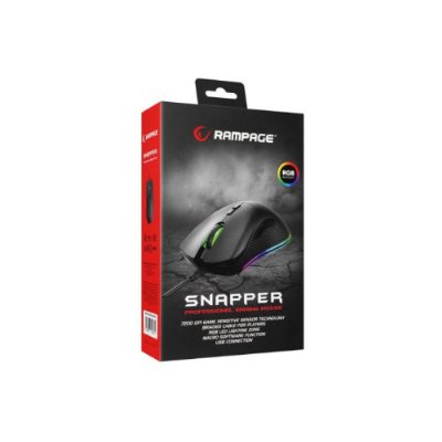 Rampage SMX-R53 Snapper RGB Makrolu Ergonomik Optik Kablolu Oyuncu Mouse Teşhir