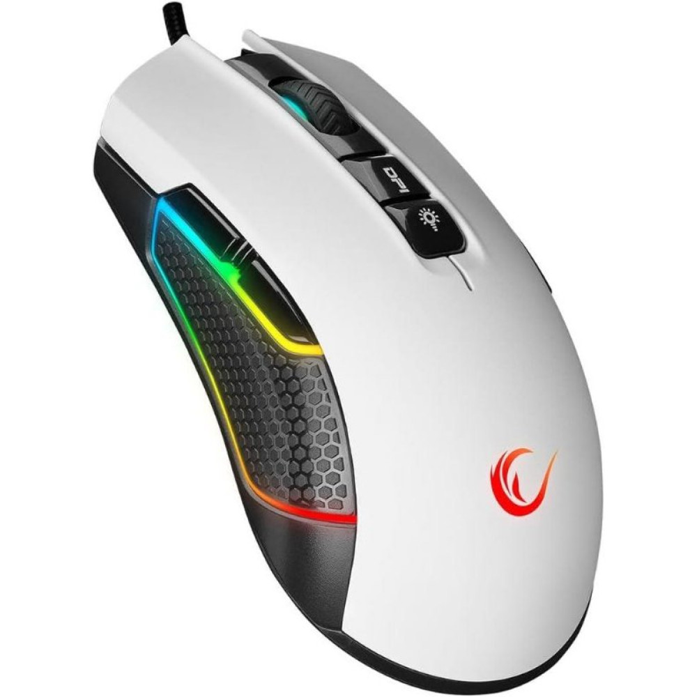 Rampage Python SMX-R600 Beyaz RGB Makrolu Ergonomik Optik Kablolu Oyuncu Mouse Teşhir