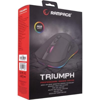 Rampage SMX-R65 RGB Makrolu Ergonomik Optik Kablolu Oyuncu Mouse