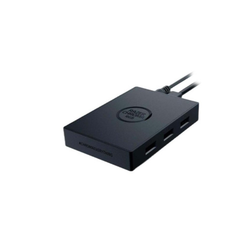 Razer Chroma Adreslenebilir RBG Denetleyici - Gelişmiş Aydınlatma Özelleştirmesi için aRGB Hub (Evrensel Uyumluluk, 6 Adreslenebilir RGB Başlığı, RGB Chroma) Siyah Outlet