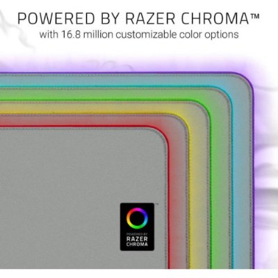 Razer Goliathus Extended Chroma Quartz - RGB aydınlatmalı ekstra büyük yumuşak XXL oyun faresi matı Beyaz