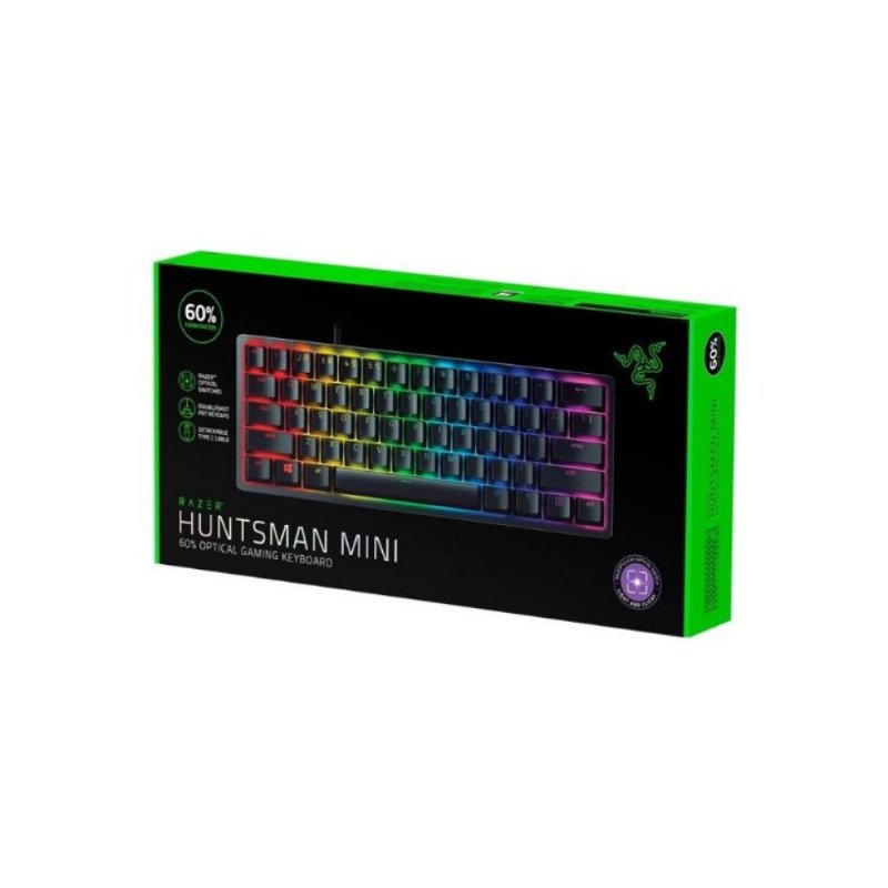 Razer Huntsman Mini US Layout RGB %60 TKL Purple Switch Kablolu Mekanik Oyuncu Klavyesi Teşhir Razer Huntsman Mini US Layout RGB %60 TKL Purple Switch Kablolu Mekanik Oyuncu Klavyesi Teşhir