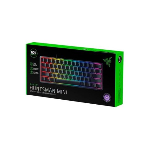Razer Huntsman Mini US Layout RGB %60 TKL Purple Switch Kablolu Mekanik Oyuncu Klavyesi Razer Huntsman Mini US Layout RGB %60 TKL Purple Switch Kablolu Mekanik Oyuncu Klavyesi