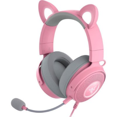Razer Kraken Kitty V2 Pro RZ04-04510200-R3M1 Pembe RGB USB Kablolu Kulak Üstü Oyuncu Kulaklığı Teşhir