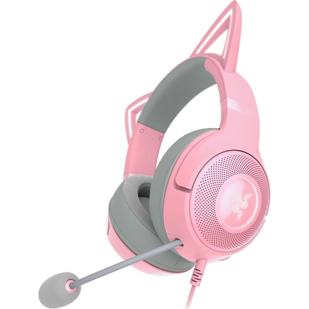 Razer Kraken Kitty V2 RZ04-04730200-R3M1 RGB 7.1 USB Kablolu Kulak Üstü Oyuncu Kulaklığı Teşhir