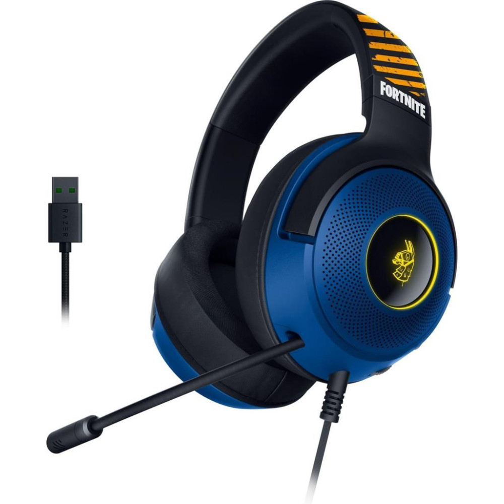 Razer Kraken V3 X Fortnite Edition RZ04-03750500-R3M1 RGB USB Kablolu Kulak Üstü Oyuncu Kulaklığı Teşhir