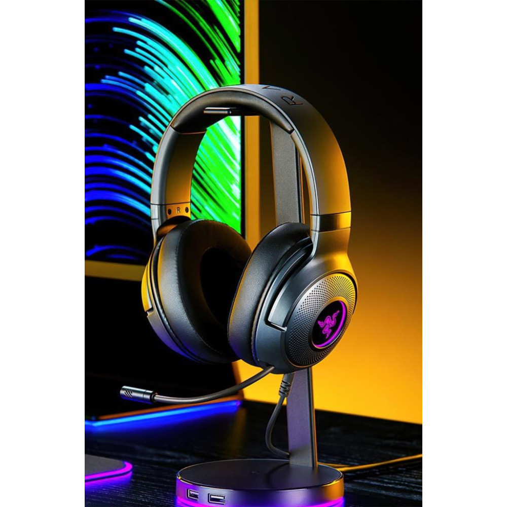 Razer Kraken V3 X RZ04-03750300-R3M1 RGB 7.1 USB Kablolu Kulak Üstü Oyuncu Kulaklığı Teşhir