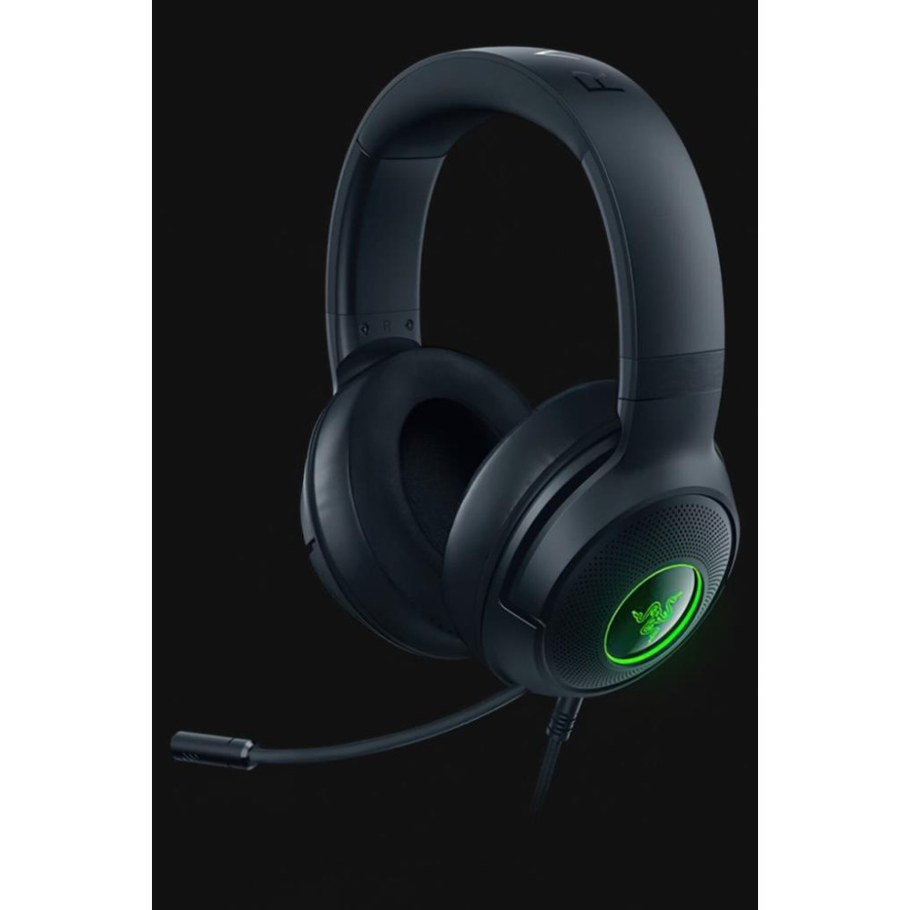 Razer Kraken V3 X RZ04-03750300-R3M1 RGB 7.1 USB Kablolu Kulak Üstü Oyuncu Kulaklığı Teşhir