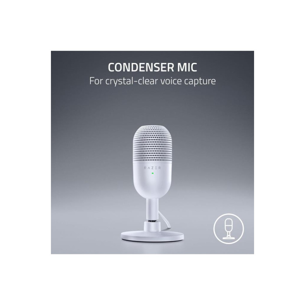 Razer Seiren V3 Mini Ultra Kompakt Beyaz USB Mikrofon Outlet