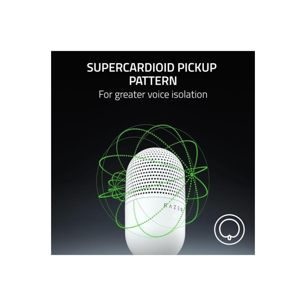 Razer Seiren V3 Mini Ultra Kompakt Beyaz USB Mikrofon Outlet