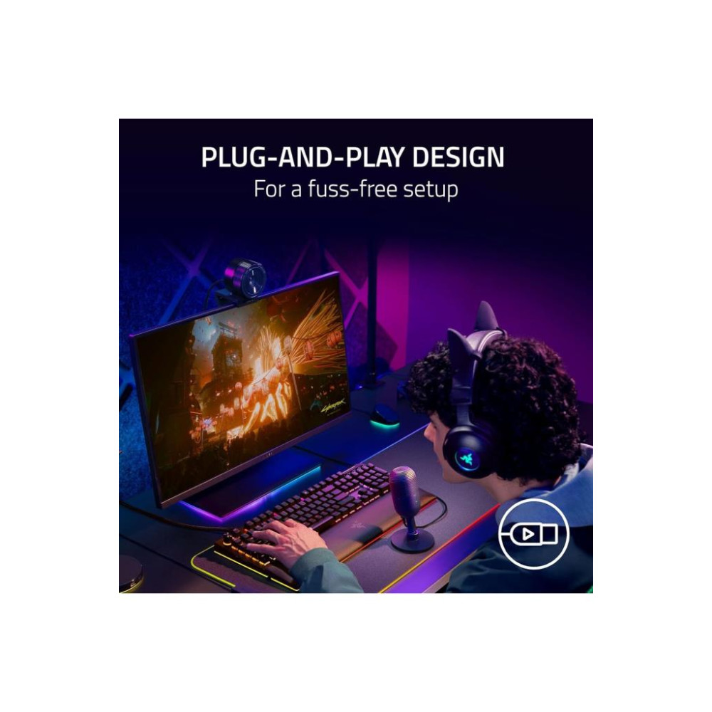 Razer Seiren V3 Mini Ultra Kompakt Beyaz USB Mikrofon Outlet