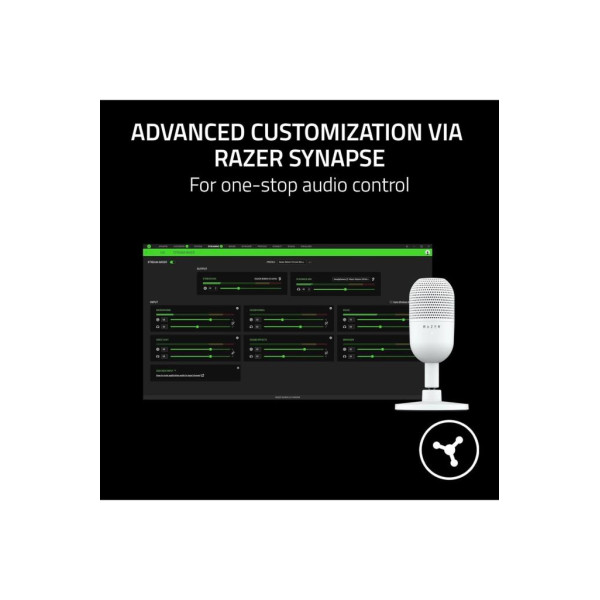 Razer Seiren V3 Mini Ultra Kompakt Beyaz USB Mikrofon Outlet