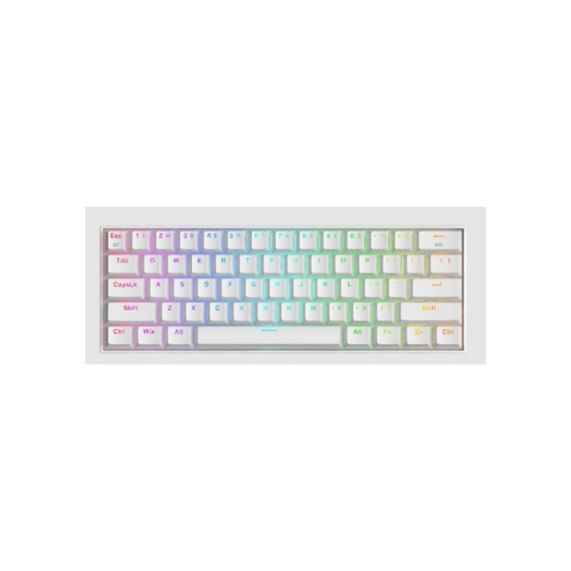 Redragon Draconic K530 PRO Beyaz RGB %60 TKL Brown Switch Kablosuz Mekanik Oyuncu Klavyesi - TEŞHİR