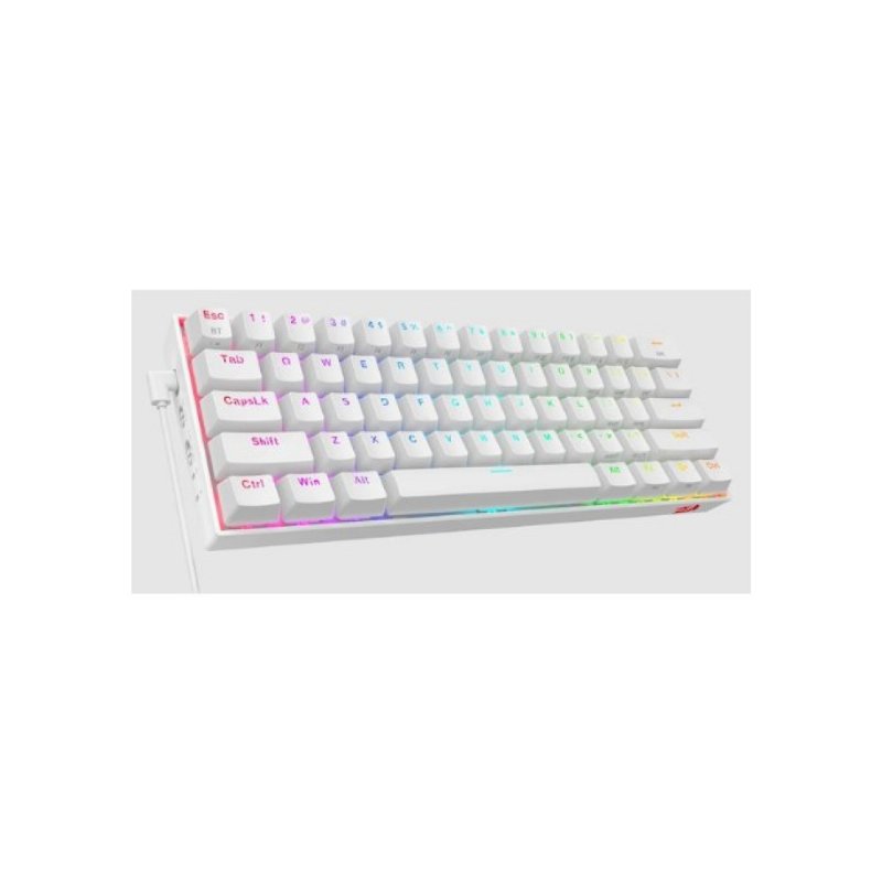 Redragon Draconic K530 PRO Beyaz RGB %60 TKL Brown Switch Kablosuz Mekanik Oyuncu Klavyesi - TEŞHİR