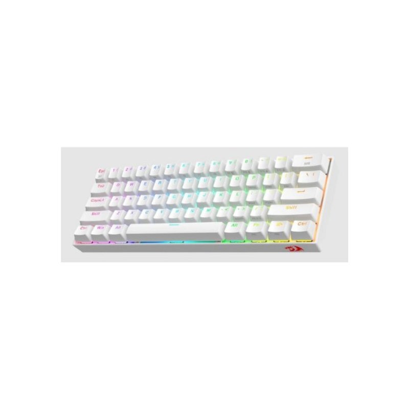 Redragon Draconic K530 PRO Beyaz RGB %60 TKL Brown Switch Kablosuz Mekanik Oyuncu Klavyesi - TEŞHİR