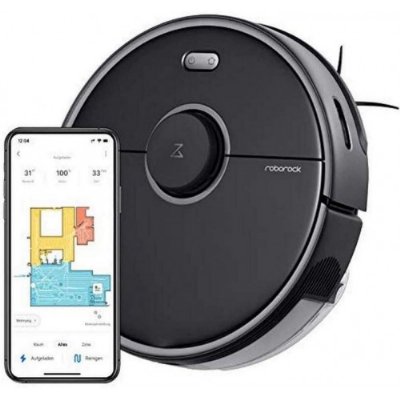 Roborock S5 Max Vacuum Cleaner Siyah Akıllı Robot Süpürge ve Paspas - TEŞHİR