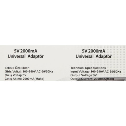 S-link Sl-130A 5V 2A Tablet Şarj Aleti Outlet