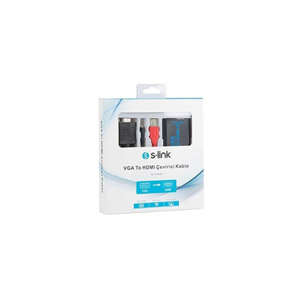 S-link SL-VHC20 VGA To HDMI Çevirici Teşhir