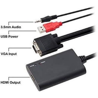 S-link SL-VHC20 VGA To HDMI Çevirici Kablo