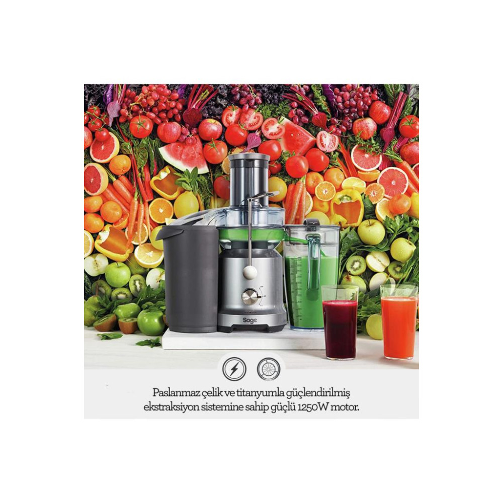 Sage BJE430 SIL 1250 W Katı Meyve Sıkacağı Teşhir