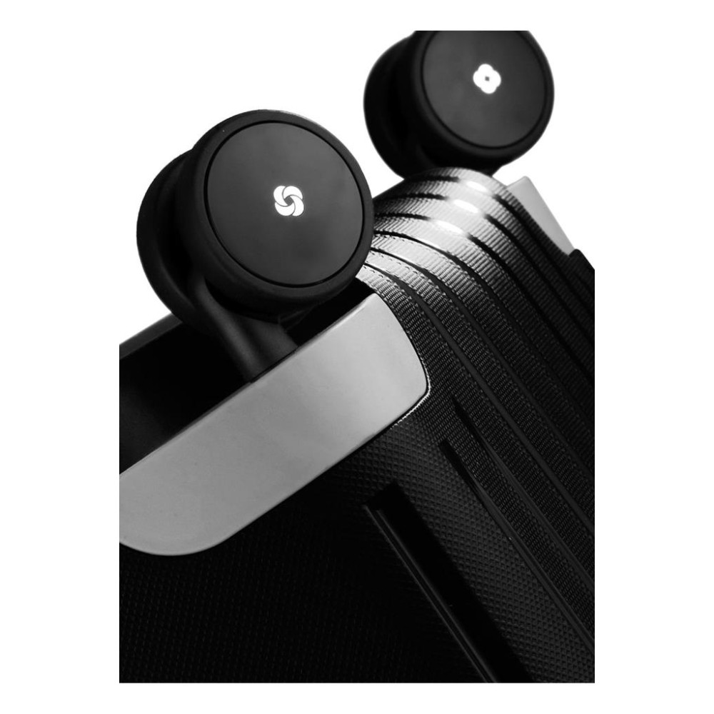 Samsonite Siyah Çekçekli Sert Valiz S'CURE-SPINNER 55/20 Teşhir