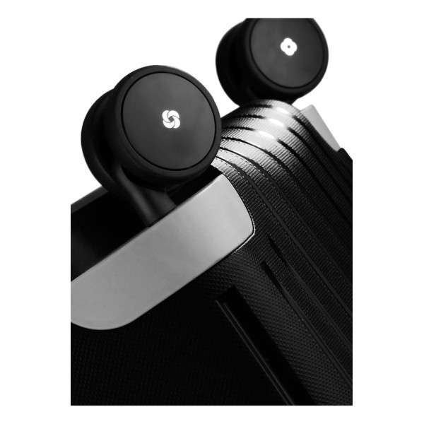 Samsonite Siyah Çekçekli Sert Valiz S'CURE-SPINNER 55/20 Teşhir