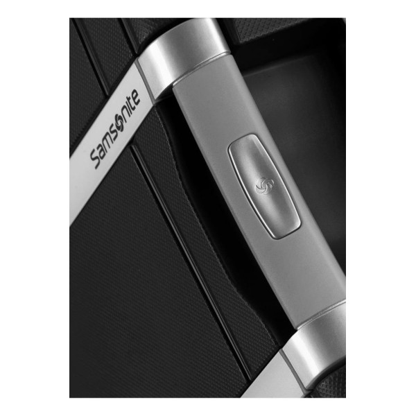 Samsonite Siyah Çekçekli Sert Valiz S'CURE-SPINNER 55/20 Teşhir