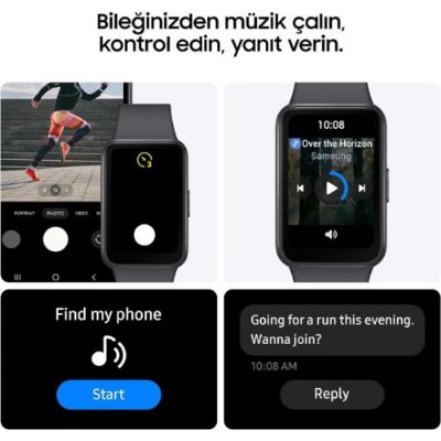 Samsung Galaxy Fit 3 Gri Akıllı Bileklik Teşhir