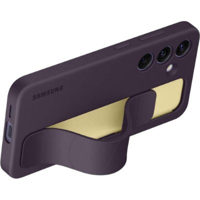 Samsung Galaxy S24 Koyu Eflatun Silikon Kılıf Outlet