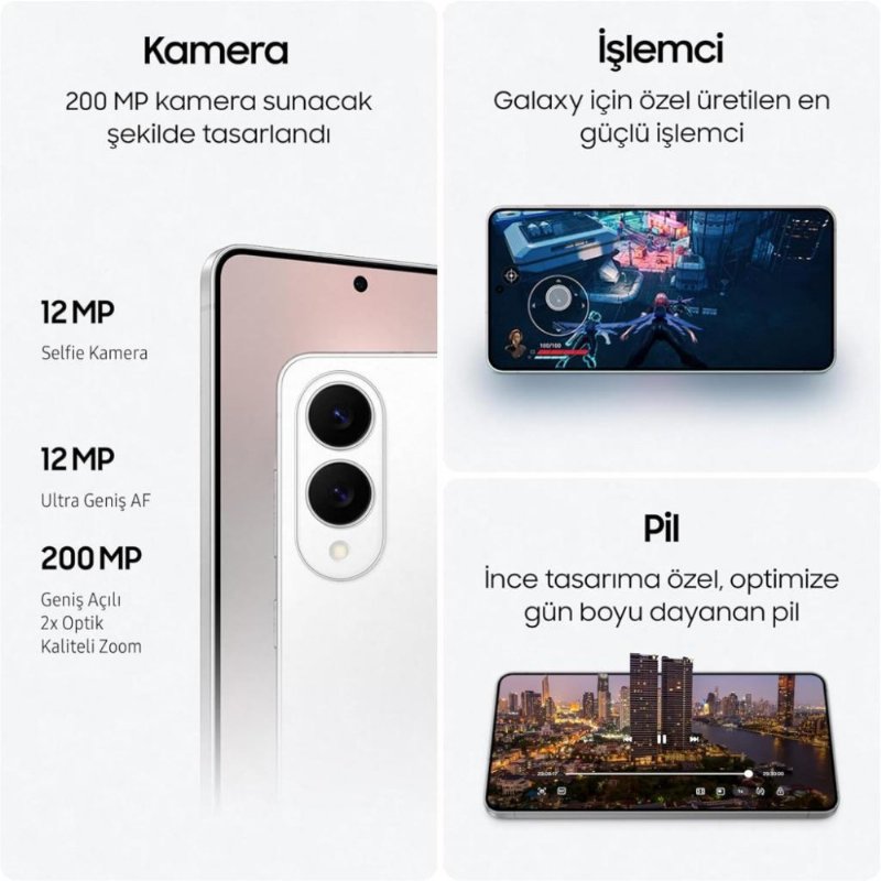 Samsung Galaxy S25 Edge 512 GB Titanyum Gece Siyahı (Samsung Türkiye Garantili)