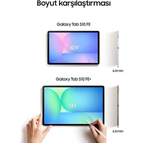 Samsung Galaxy Tab S10 FE Plus SM-X620 Gri 128 GB 13.1" Tablet Outlet
