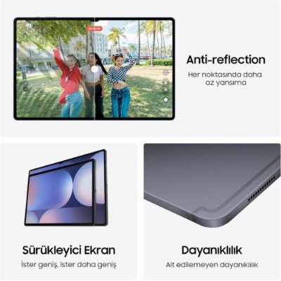 Samsung Galaxy Tab S10 Ultra SM-X920 Gri 512 GB 14.6" Tablet (Samsung Türkiye Garantili)