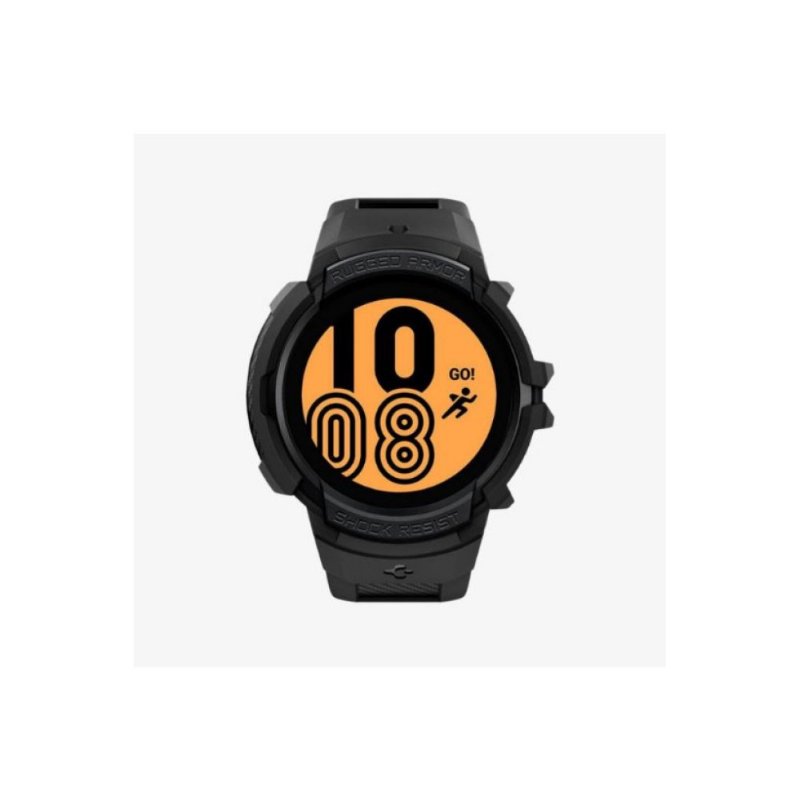 Spigen Galaxy Watch 5 / 4 (44mm) Kılıf & Kordon Kayış Rugged Armor Pro  Black Outlet
