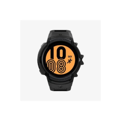 Spigen Galaxy Watch 5 / 4 (44mm) Kılıf & Kordon Kayış Rugged Armor Pro  Black Outlet