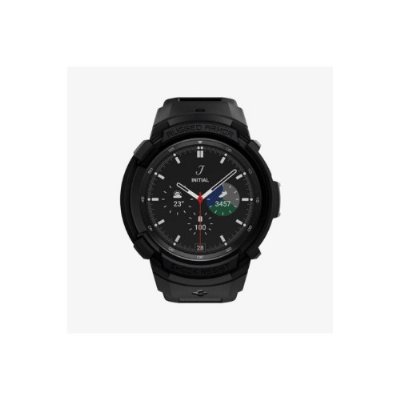 Spigen Galaxy Watch 4 Classic (46mm) Kılıf & Kordon Kayış Rugged Armor Pro Black Outlet