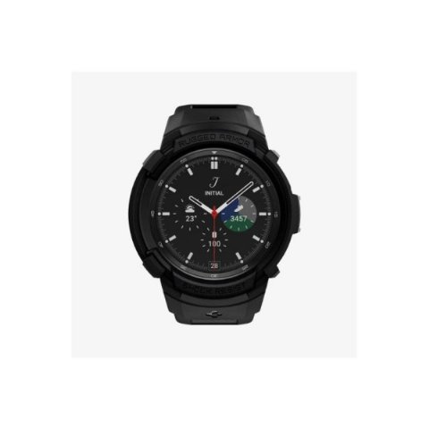 Spigen Galaxy Watch 4 Classic (46mm) Kılıf & Kordon Kayış Rugged Armor Pro Black Outlet